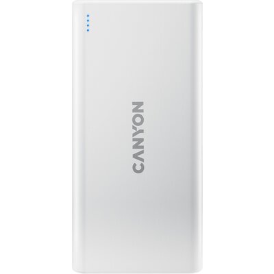 CANYON PB-106 Power bank 10000mAh Li-poly battery, Input 5V/2A, Output 5V/2.1A(Max), USB cable length 0.3m, 140*68*16mm, 0.24Kg,
