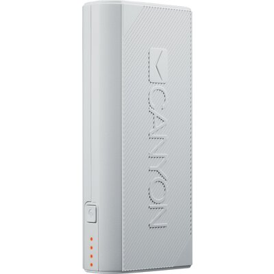 CANYON Power bank 4400mAh (Color: White), built-in Lithium-ion battery, output 5V2A, input auto-adjust 5V1A-2A, White