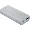 CANYON Power bank 4400mAh (Color: White), built-in Lithium-ion battery, output 5V2A, input auto-adjust 5V1A-2A, White