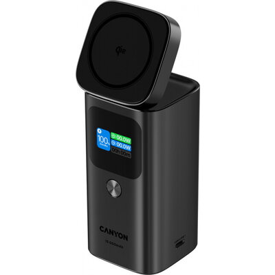 CANYON Qi2 magnetic power bank OnPower 150 15000mAh Aluminium Dark grey