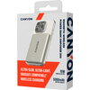 CANYON magnetic power bank OnPower 500 PD20W 5000mAh Aluminium Star Grey
