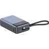 CANYON power bank OnPower 600 built-in cable 20000 mAh PD65W Dark Grey