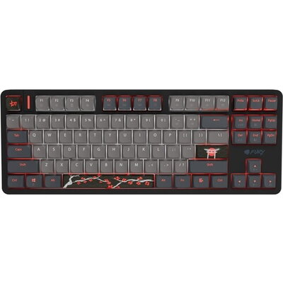 Клавиатура Fury Gaming Keyboard Kanabo K6, US layout, Magnetic backlight, Mechanical, Black-Grey