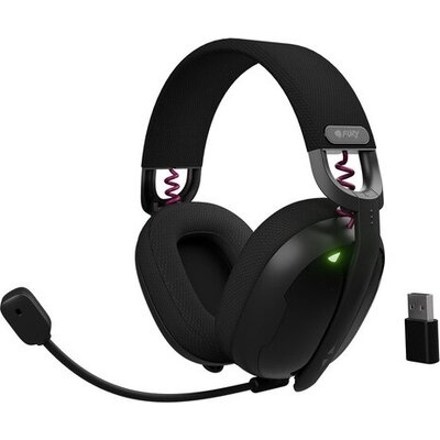 Слушалки Fury Gaming Headset, Fukiya F6, Wireless With Microphone, Black