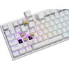 Клавиатура Genesis Mechanical Gaming Keyboard Thor 404 White RGB Backlight Gateron Peach Silent, US Layout