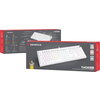 Клавиатура Genesis Mechanical Gaming Keyboard Thor 404 White RGB Backlight Gateron Peach Silent, US Layout