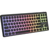 Клавиатура Genesis Gaming Keyboard Thor 430 TKL Wireless, US, RGB Mechanical Outemu Pink, Silent Slim, Black