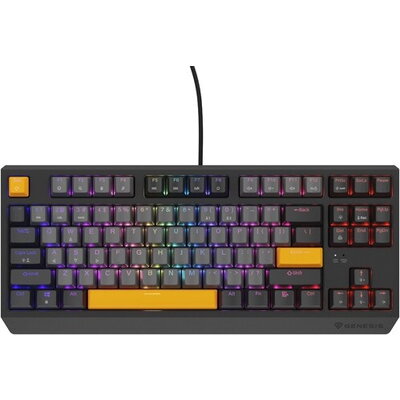 Клавиатура Genesis Gaming Keyboard Thor 230 TKL Anchor Gray Negative US RGB Mechanical Outemu Red