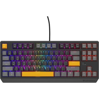 Клавиатура Genesis Gaming Keyboard Thor 230 TKL Anchor Gray Positive US RGB Mechanical Outemu Red