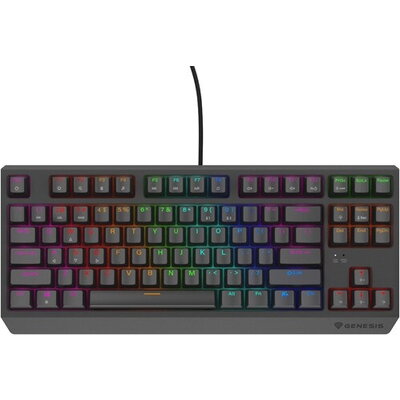 Клавиатура Genesis Gaming Keyboard Thor 230 TKL Lite US Rainbow Mechanical Outemu Red Black Hot Swap