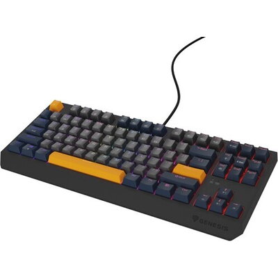 Клавиатура Genesis Gaming Keyboard Thor 230 TKL Naval Blue Negative US RGB Mechanical Outemu Panda