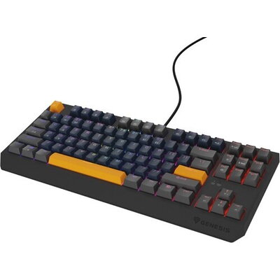 Клавиатура Genesis Gaming Keyboard Thor 230 TKL Naval Blue Positive US Black RGB Mechanical Outemu Panda