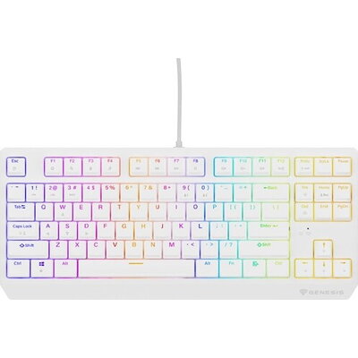 Клавиатура Genesis Gaming Keyboard Thor 230 TKL US RGB Mechanical Outemu Brown White Hot Swap