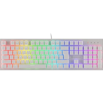 Клавиатура Genesis Gaming Keyboard Thor 303 White RGB Backlight US Layout Brown Switch