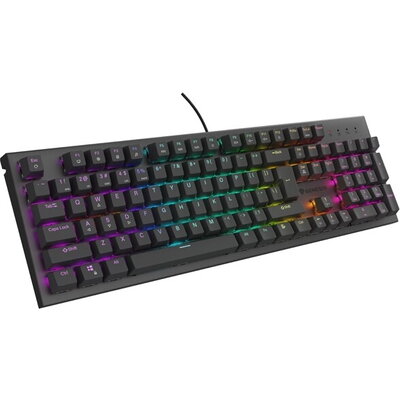 Клавиатура Genesis Mechanical Gaming Keyboard Thor 303 RGB Backlight Brown Switch US Layout Black