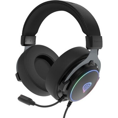 Слушалки Genesis Headset Neon 764 with microphone, RGB illumination, USB, Black