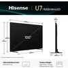 Телевизор Hisense, 100''  U7Q,ULED Smart, FALD, 165Hz, 5000:1,Quantum Dot, Dolby vision IQ,Vidaa, ADS, Black