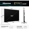 Телевизор Hisense, 100''  E7Q PRO,QLED Smart, FALD, 144Hz, 5000:1,Quantum Dot, Dolby vision ,Vidaa, ADS, Black