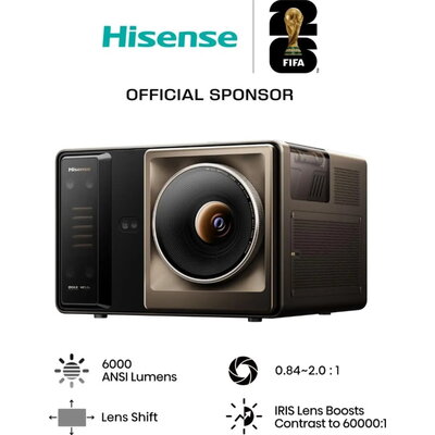 Мултимедиен проектор Hisense XR10 Laser Projector, 4K Ultra HD 3840x2160, 6000:1, 6000 lum, 60 Hz, 16:9, Throw ratio 0.84-2.0: 1