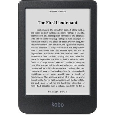 Четец за Е-книги Kobo Clara BW e-Book Reader, E Ink Carta 1300 touch screen 6 inch, 1448 x 1072 pixels, 16 GB, 1000 MHz/512 MB, 
