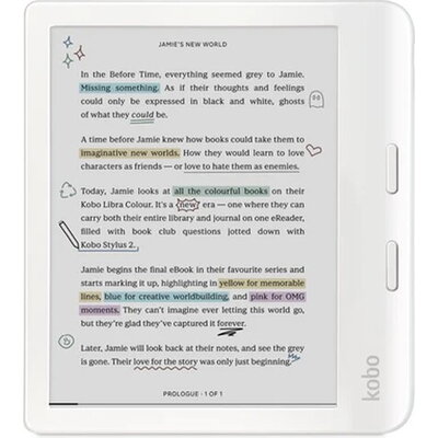 Четец за Е-книги Kobo Libra Colour e-Book Reader, White