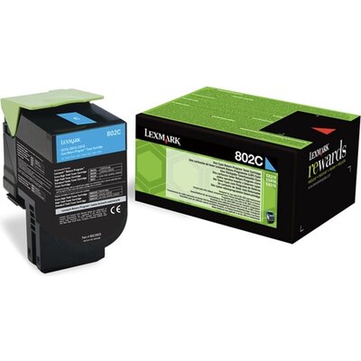 Консуматив Lexmark 802C Cyan Return Program Toner Cartridge