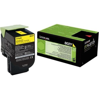 Консуматив Lexmark 802Y Yellow Return Program Toner Cartridge