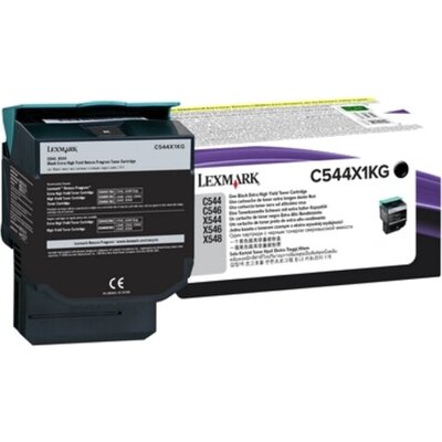 Консуматив Lexmark C544, X544 Black Extra High Yield Return Programme Toner Cartridge (6K)