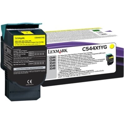 Консуматив Lexmark C544, X544 Yellow Extra High Yield Return Programme Toner Cartridge (4K)