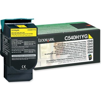 Консуматив Lexmark C54x, X54x Yellow High Yield Return Programme Toner Cartridge (2K)