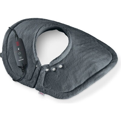 Термоподложка Beurer HK 66 Cosy Grey Shoulder & Neck Heat Pad; 3 temperature settings; auto switch-off after 90 min; washable on Термоподложка Beurer HK 66 Cosy Grey Shoulder & Neck Heat Pad; 3 temperature settings; auto switch-off after 90 min; washable on