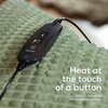 Термоподложка Beurer HD 72 Waffle Sage Green Heated overblanket; Soft and cuddly surface; Machine-washable at 30°C; 3 temp. sett