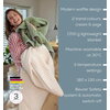 Термоподложка Beurer HD 72 Waffle Sage Green Heated overblanket; Soft and cuddly surface; Machine-washable at 30°C; 3 temp. sett