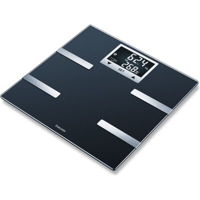 Везна Beurer BF 720 BT diagnostic bathroom scale in black, Weight, body fat, body water, muscle percentage, bone mass, AMR/BMR c