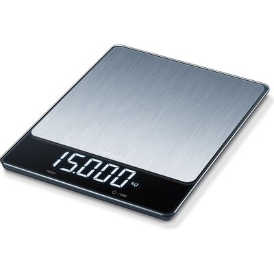 Везна Beurer KS 34 XL kitchen scale; Stainless steel weighing surface; Magic LED; 15 kg / 1 g