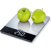 Везна Beurer KS 34 XL kitchen scale; Stainless steel weighing surface; Magic LED; 15 kg / 1 g