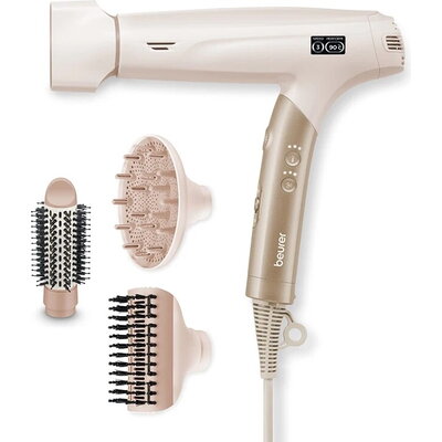 Сешоар Beurer HC 150 FusionDry Pro Hair dryer + Beurer BS 47 Illuminated cosmetics mirror with practical magnetic holder