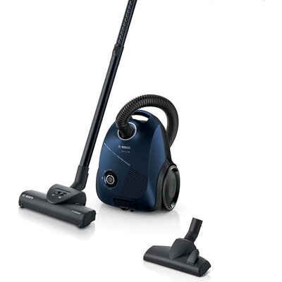 Прахосмукачка Bosch BGBS2BU1T, Vacuum cleaner with bag 3.5 l, Series 2, 850W, 80 dB(A), blue