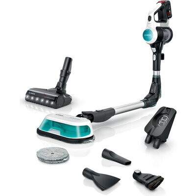 Прахосмукачка Bosch BCS71HYG2, Cordless Handstick Vacuum Cleaner, Unlimited 7, ProHygienic Aqua, 2in1 for wet & dry cleaning, Wh