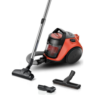 Прахосмукачка Bosch BGC05RD2H, SER2, Bagless vacuum cleaner Cleann'n, red/black, 700W, 2 nuzzles, Variable suction control, 76 d