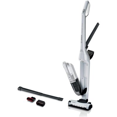 Прахосмукачка Bosch BBH3ALL28, Cordless Handstick Vacuum cleaner 2 in 1 Flexxo Gen2 28Vmax, Serie 4, built-in accessories, White