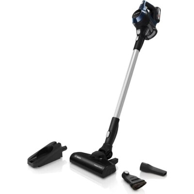 Прахосмукачка Bosch BCS611P4A, Cordless Handstick Vacuum Cleaner, Series 6, Unlimited 18Vmax, AllFloor Power brush, Blue