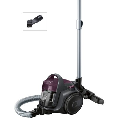 Прахосмукачка Bosch BGC05AAA1, Vacuum Cleaner, 700 W, Bagless type, 1.5 L, 78 dB(A), Energy efficiency class A, purple/stone gra