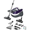 Перяща прахосмукачка Bosch BWD41740, 3v1 vacuum cleaner for dry and wet cleanin, turbo brush, purple, white