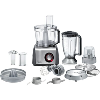 Кухненски робот BOSCH MC812M844, Food processor, MultiTalent 8, 1250 W, add.Tritan blender, Citrus press, Dough Tool, Whisk, Bla