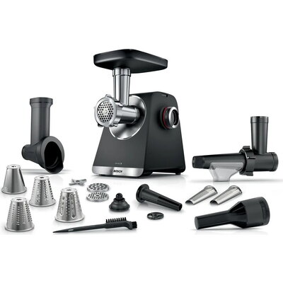 Месомелачка Bosch MFWS660B, SER6, Meat mincer - MultiPower 2100 W, Planetary gearbox, 3,5 kg/min, kebbe attachment, sausage atta