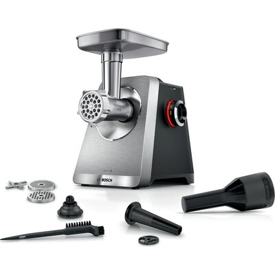Месомелачка Bosch MFWS820M, SER8, Meat mincer, Blocking power: 2500W, 4,5 kg/min, 10-year motor, dishwasher safe, kebbe att., sa