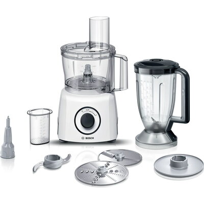Кухненски робот Bosch MCM3230W, Compact food processor MultiTalent 3; White; 800 W, Switch settings: 2-stage; Bowl capacity: 2.3