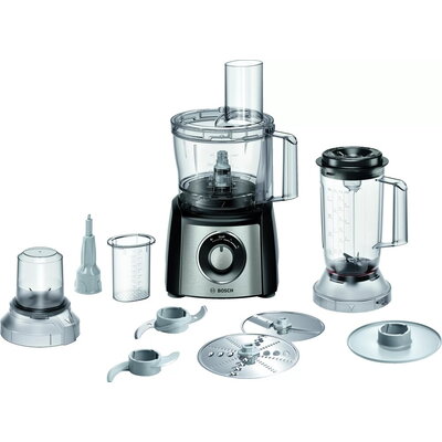 Кухненски робот Bosch MCM3PM386, Food processor, MultiTalent 3 Plus, 900 W, add. Mixer attachment, Chopper, Grinder, Dough Tool,