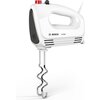 Миксер Bosch MFQ22100, Hand mixer, CleverMixx, 375 W, 4 speed settings, additional pulse/turbo setting, white/gray